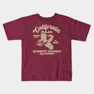 Vintage Baja California Desert Racing Kids T-Shirt